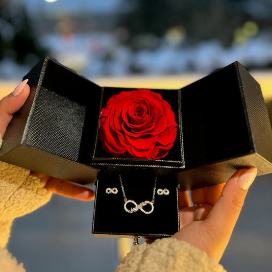 Single rose Jewelry Box